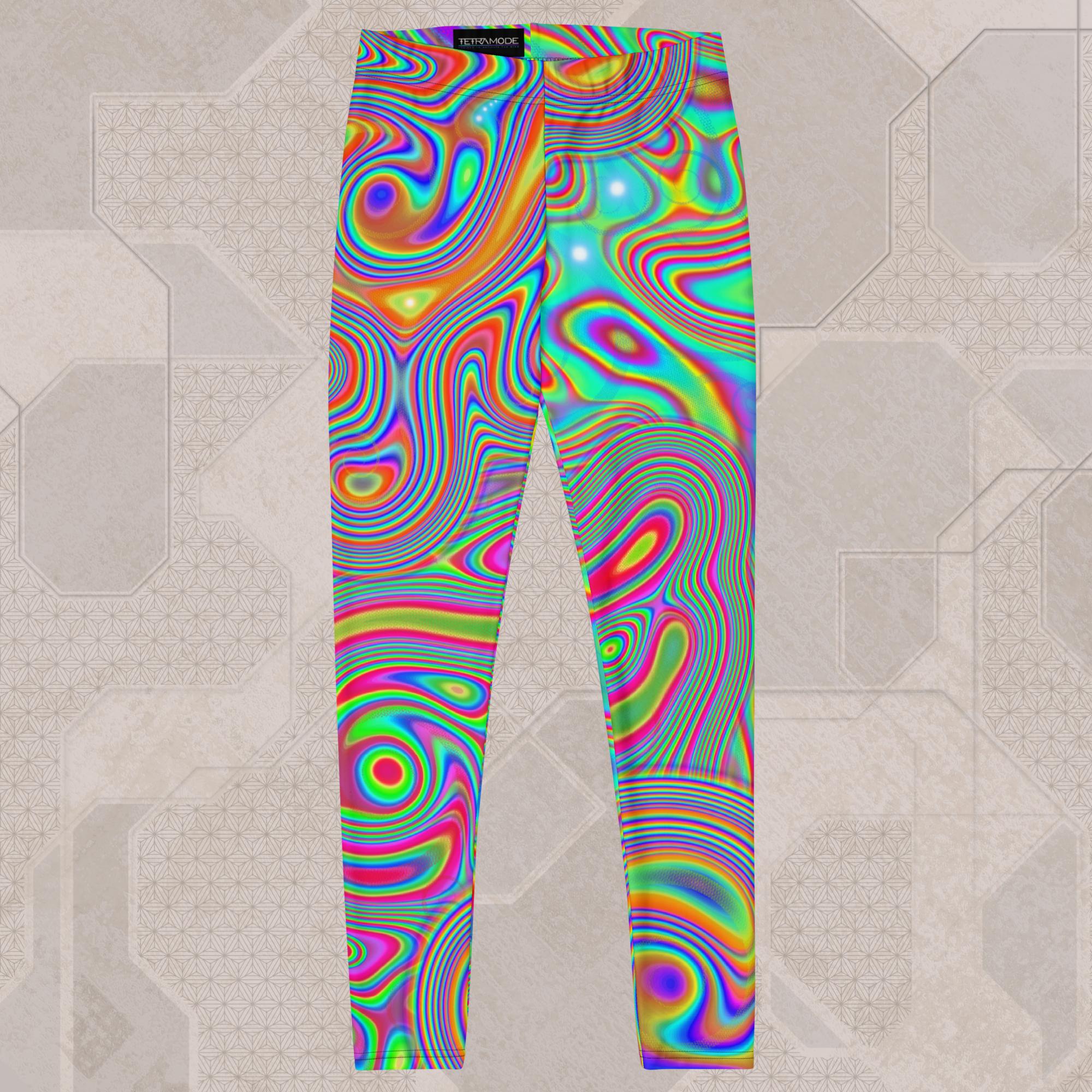 Trippy UV/RGB Reactive Unisex All-Over Festival Pants - Liquisyrgic