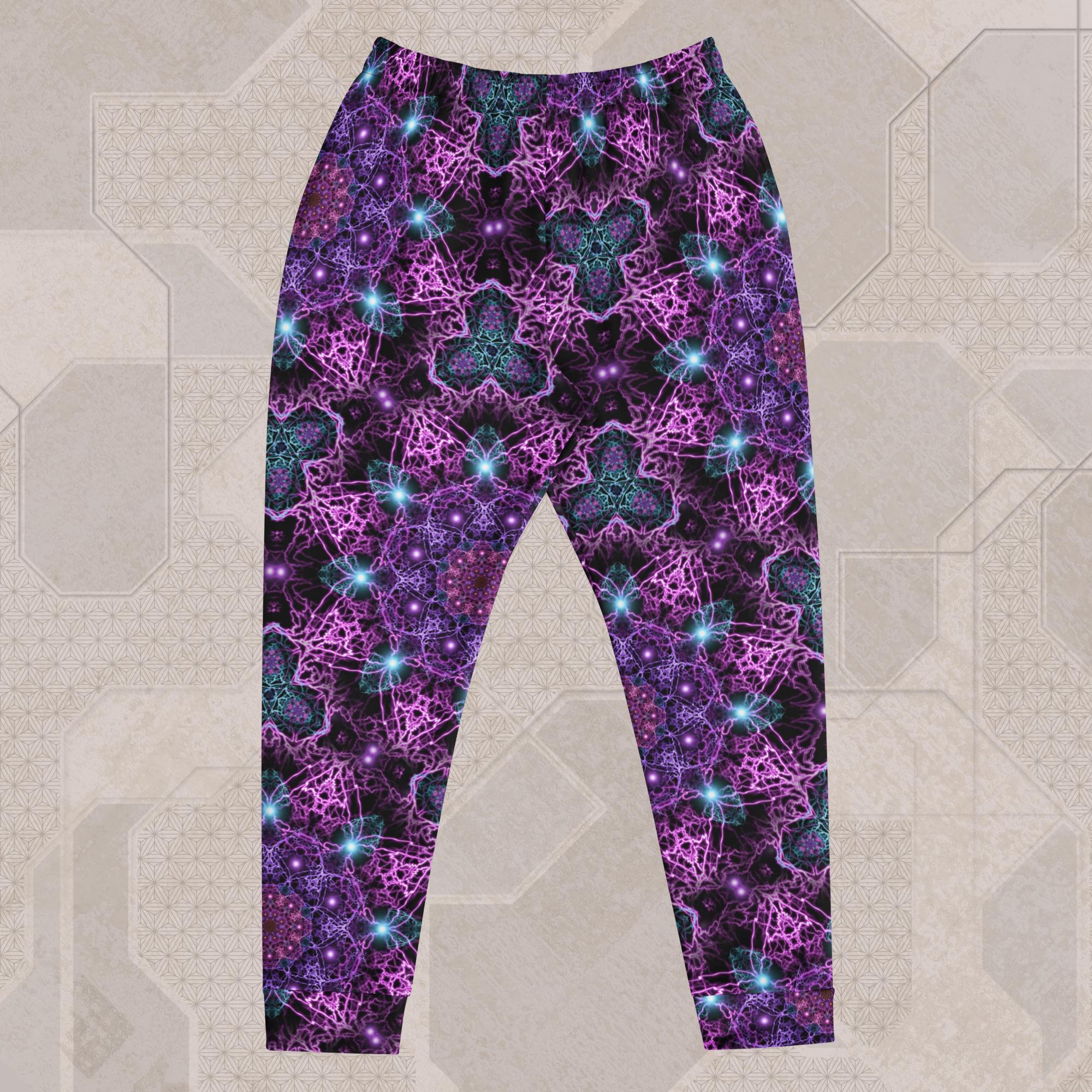 Trippy UV/RGB Reactive Unisex All-Over Festival Pants - Nucleus
