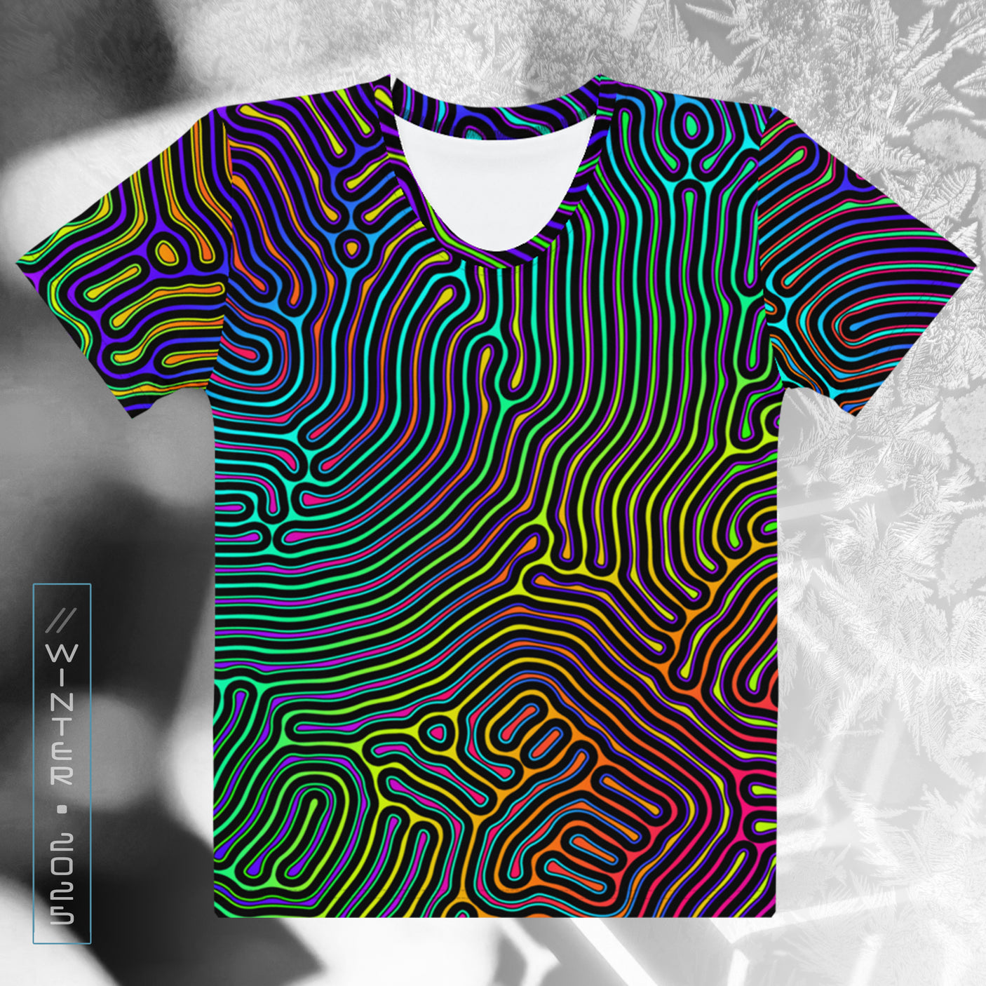 Biologic | Trippy UV/RGB Reactive Women's All-Over Festival T-Shirt
