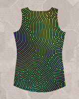 Biologic | Trippy UV/RGB Reactive Women's All-Over Festival Tank Top
