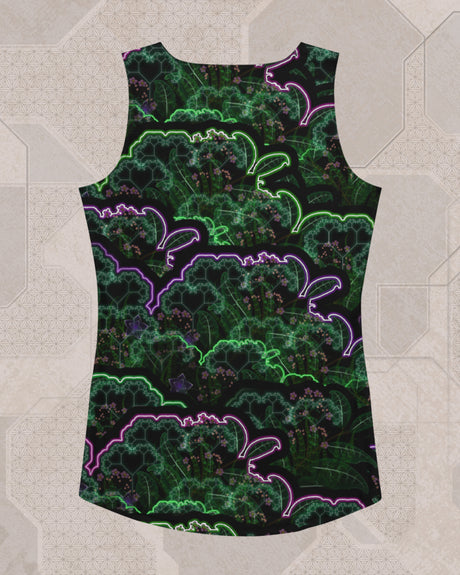 Biosynthebliss | Trippy UV/RGB Reactive Women's All-Over Festival Tank Top