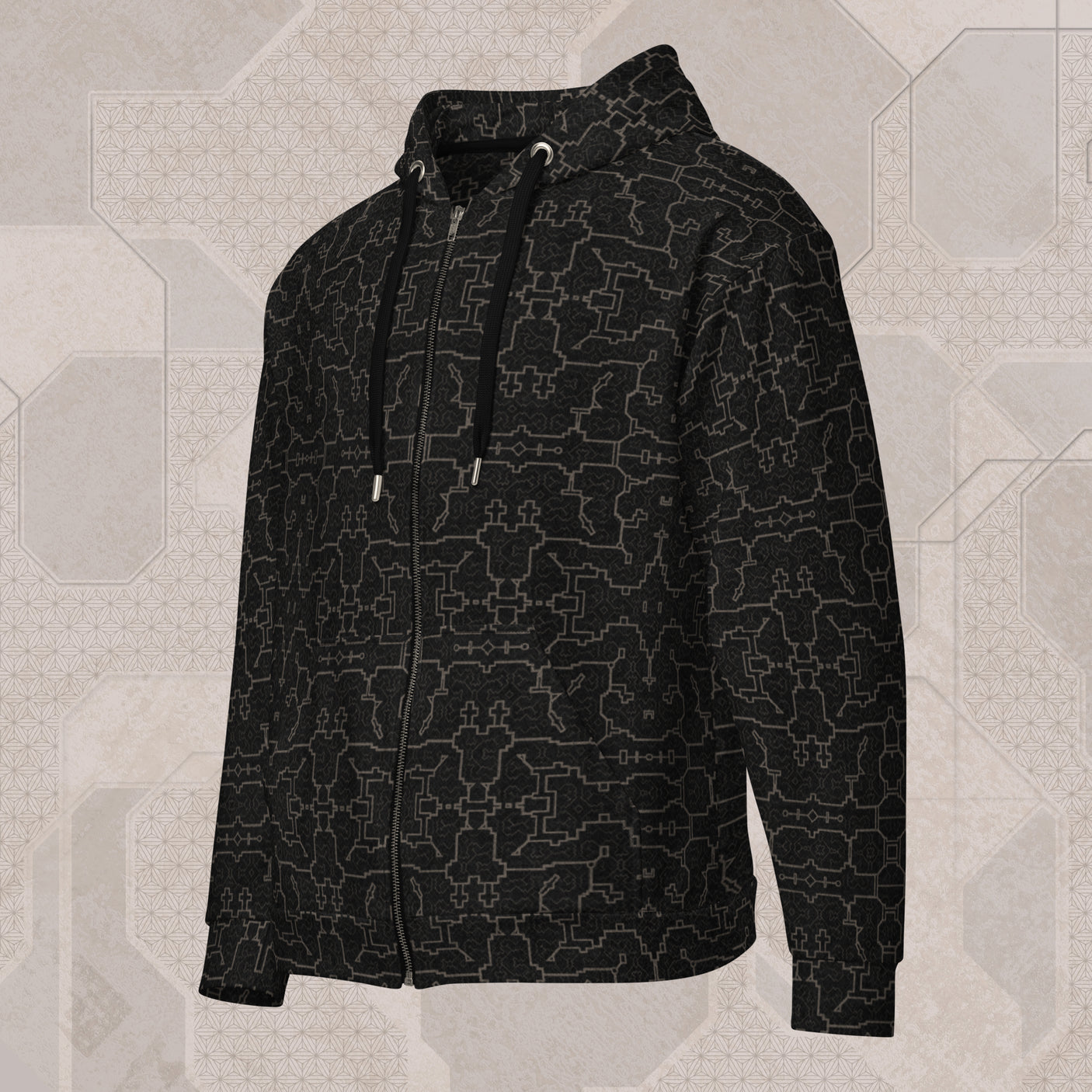 KENE Psychedelic Street Style Zip Hoodie • Design by Samuel Farrand