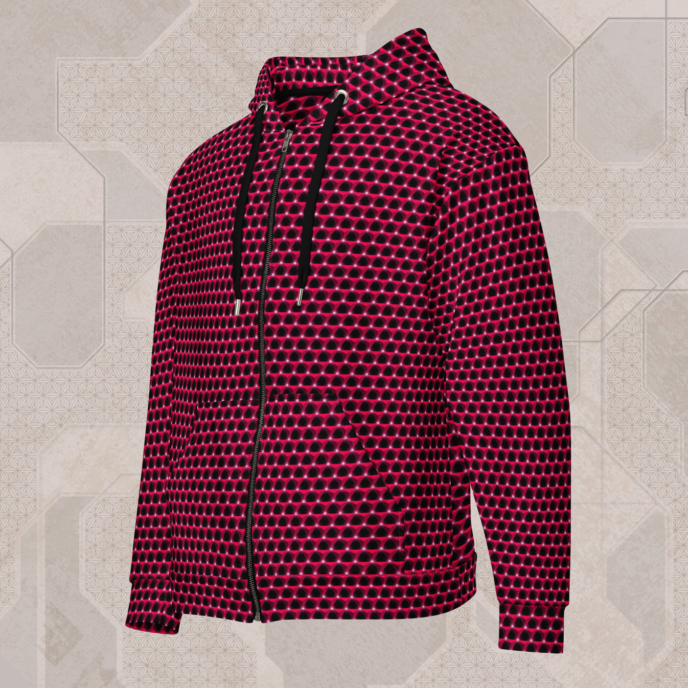 RUBY Psychedelic Street Style Zip Hoodie • Design by Samuel Farrand