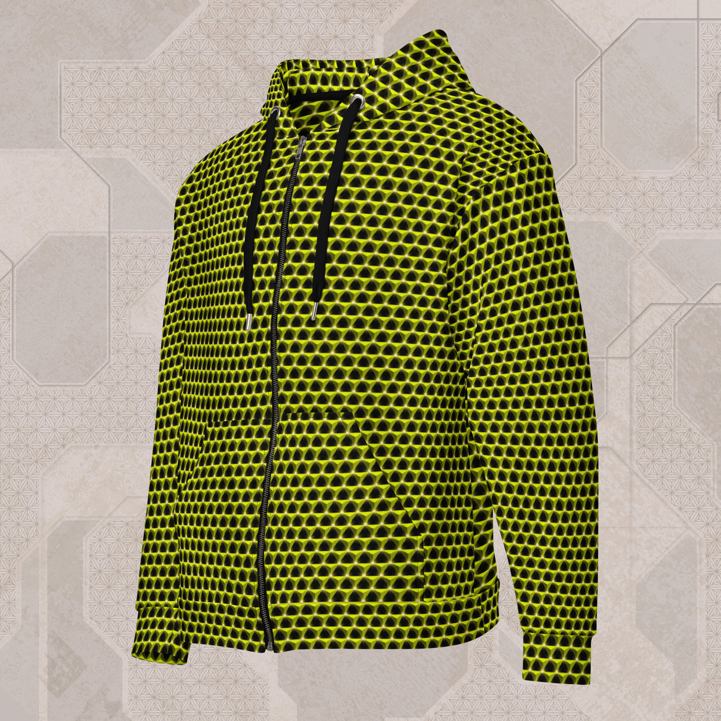 HELIODOR Psychedelic Street Style Zip Hoodie • Design by Samuel Farrand