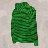 EMERALD Psychedelic Street Style Zip Hoodie • Design by Samuel Farrand