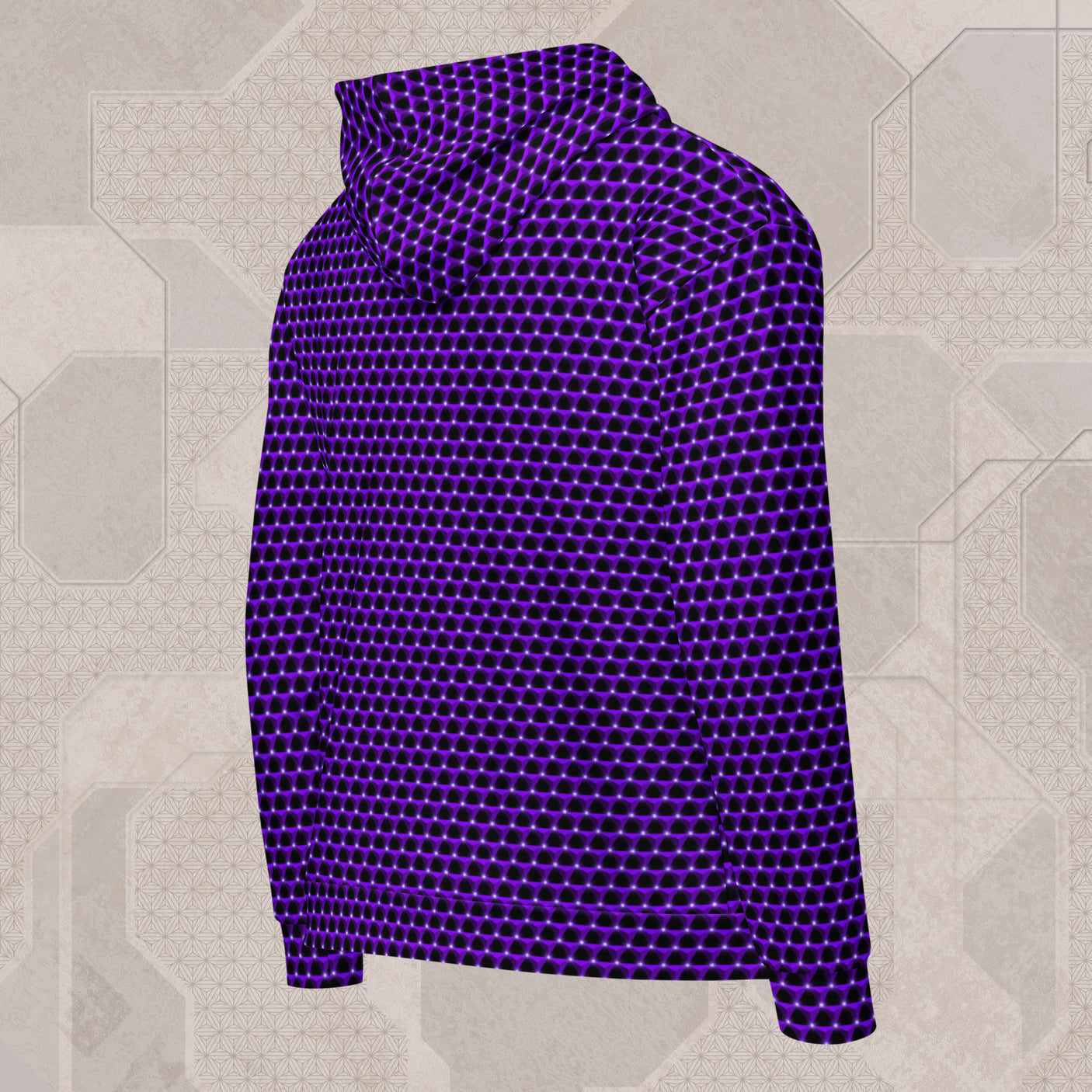 AMETHYST Psychedelic Street Style Zip Hoodie • Design by Samuel Farrand