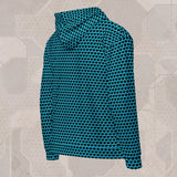 AQUAMARINE Psychedelic Street Style Zip Hoodie • Design by Samuel Farrand