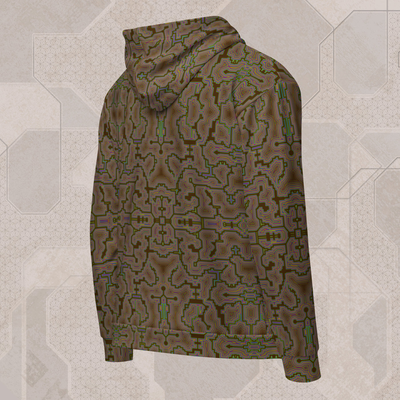 DESERT Psychedelic Street Style Zip Hoodie • Design by Samuel Farrand