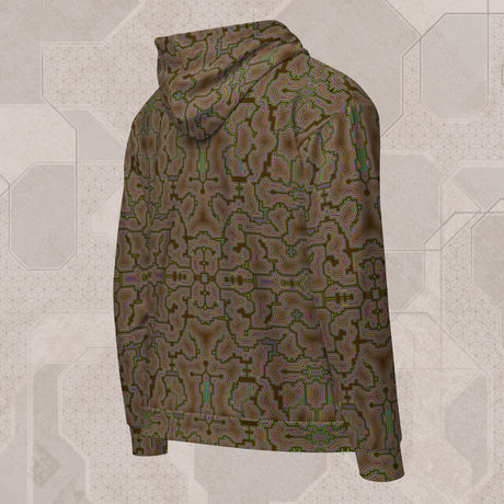 DESERT Psychedelic Street Style Zip Hoodie • Design by Samuel Farrand
