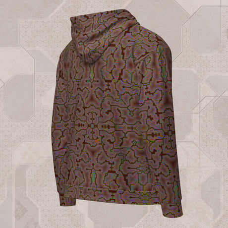 CLAY Psychedelic Street Style Zip Hoodie • Design by Samuel Farrand