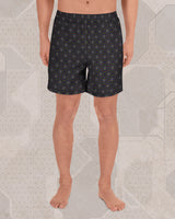 Fractalization | Trippy UV/RGB Reactive Men's All-Over Festival Shorts