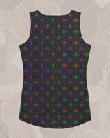 Fractalization | Trippy UV/RGB Reactive Women's All-Over Festival Tank Top