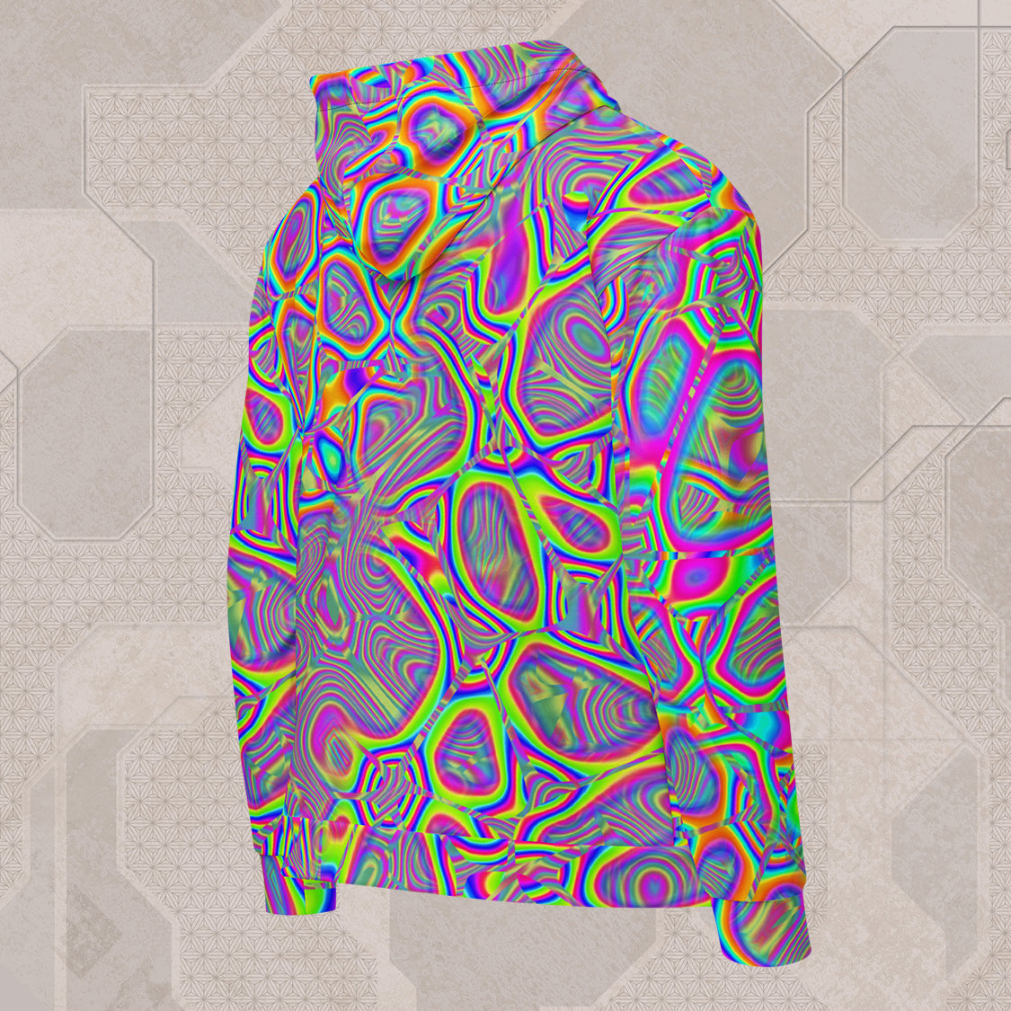 METAMORPHOSIS Psychedelic Street Style Zip Hoodie • Design by Samuel Farrand