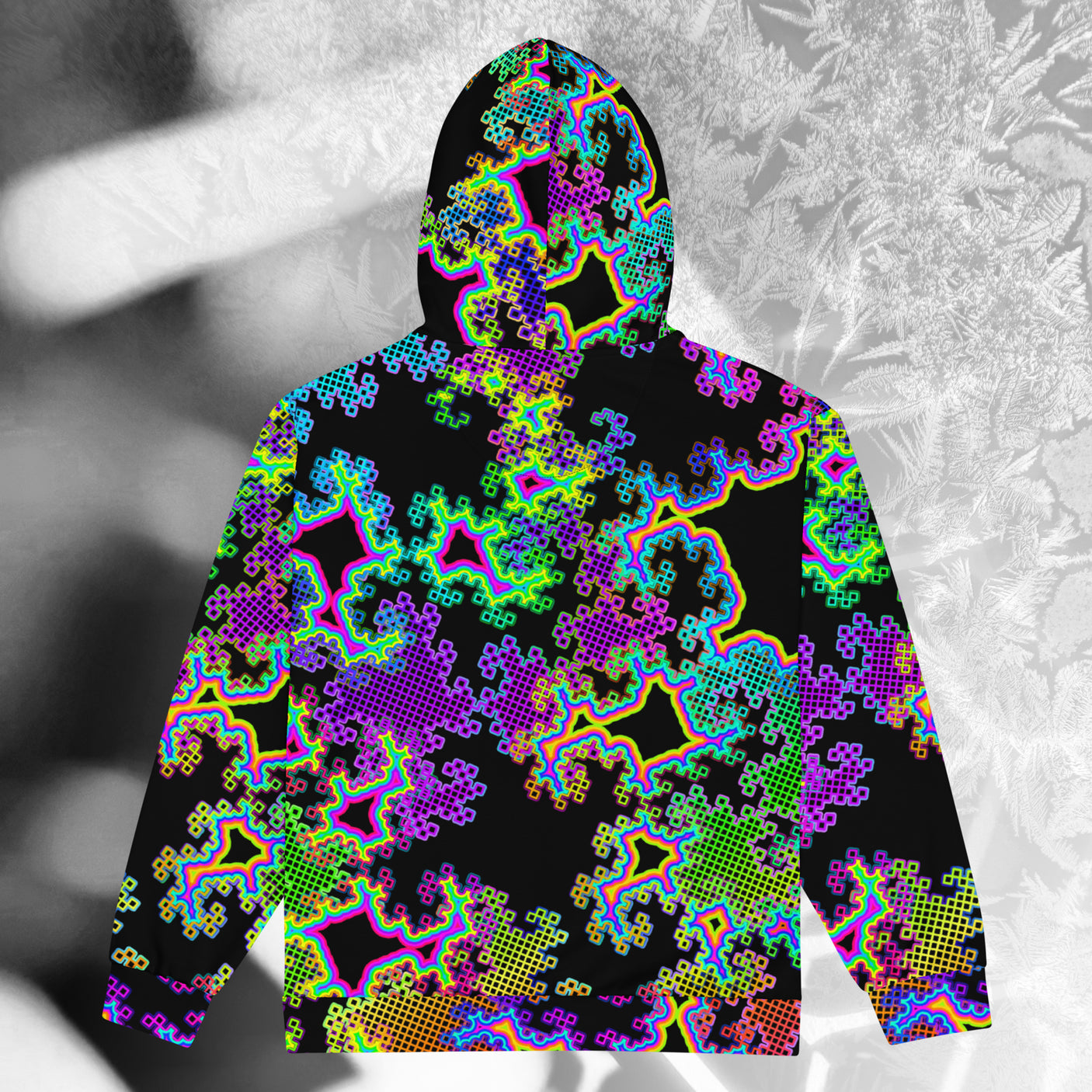 ❄️NEW! FRACTAL DREAM Psychedelic Street Style Zip Hoodie • Design by Samuel Farrand