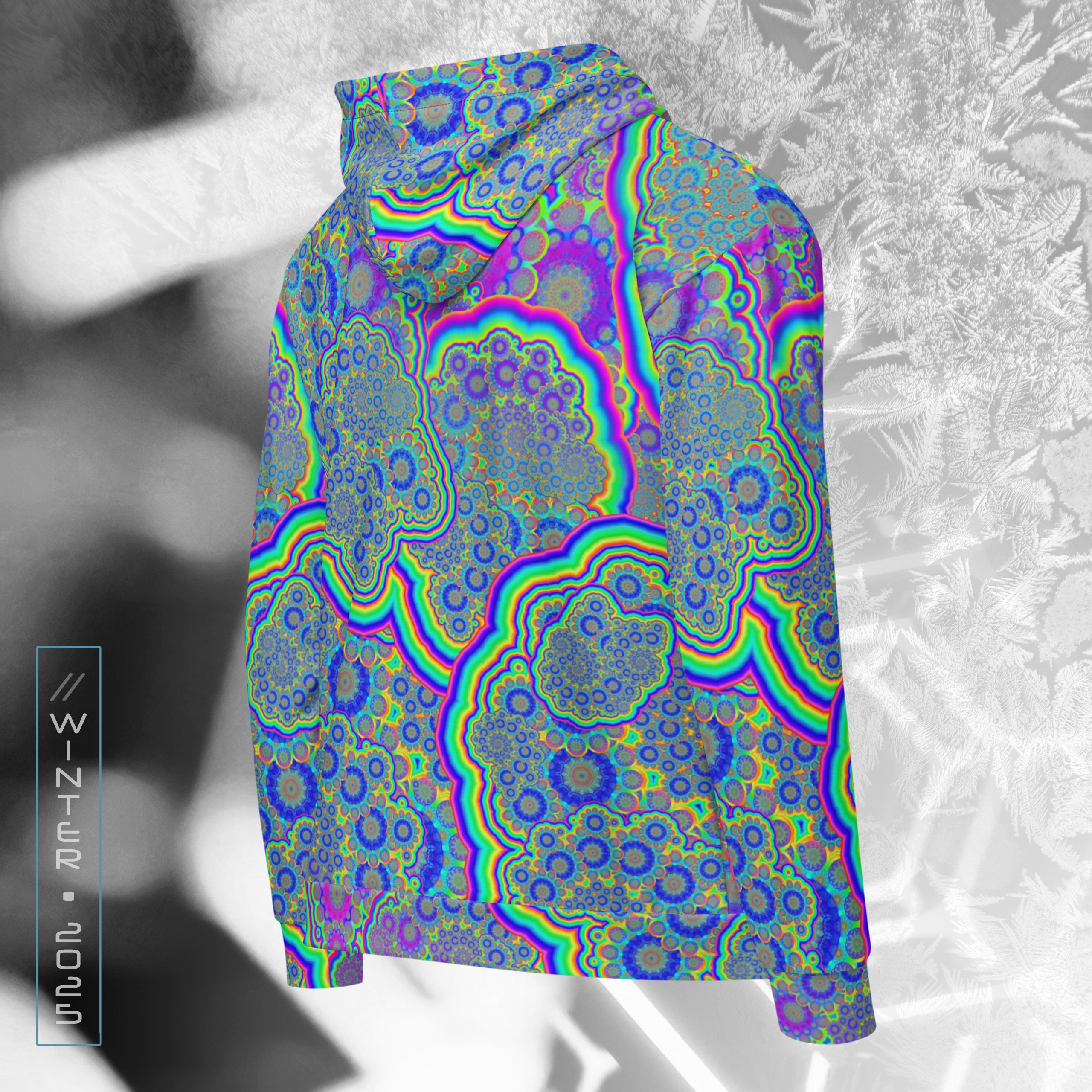 Neuroverse | Fractal Unisex UV/RGB Reactive Festival Hoodie
