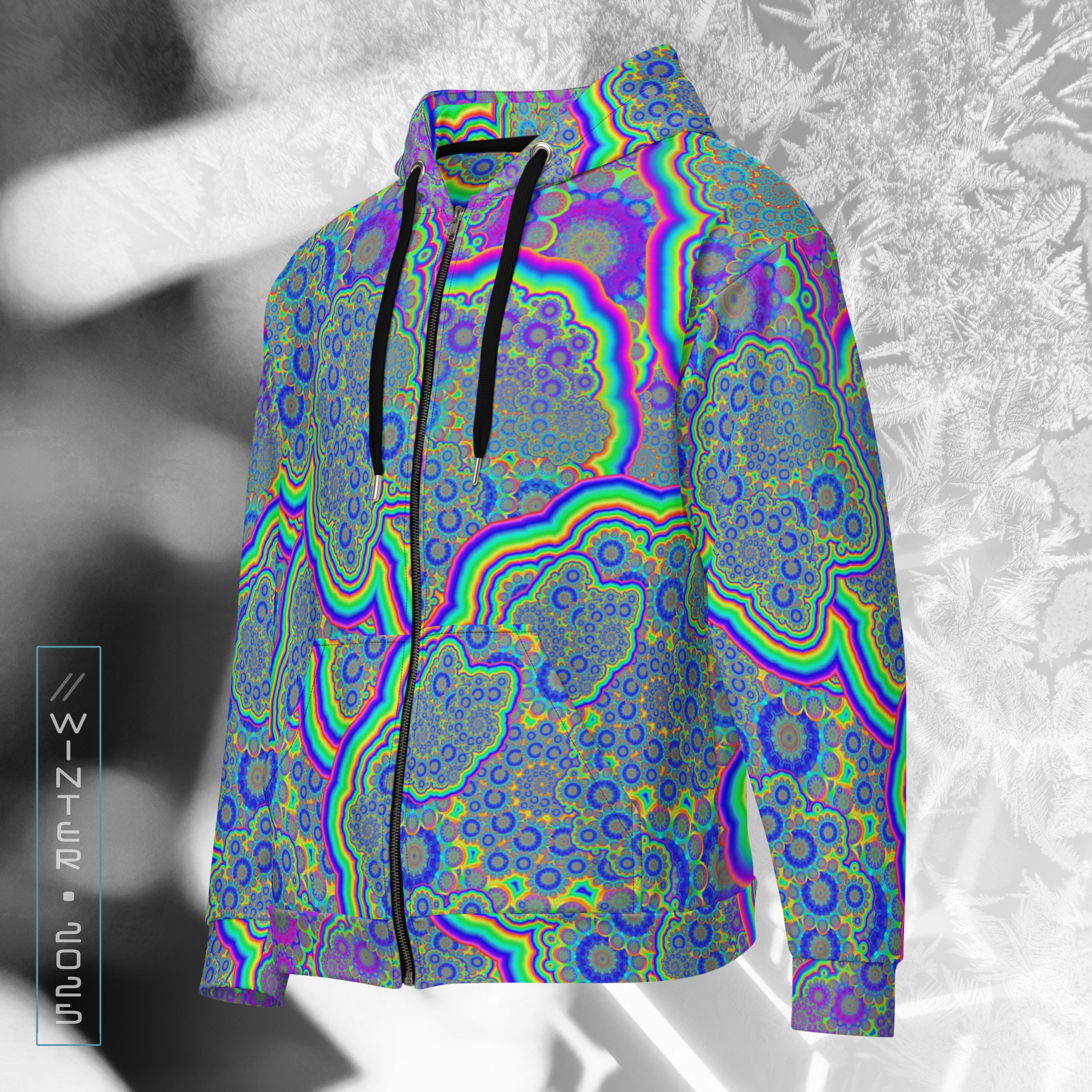 Neuroverse Psychedelic Streetwear Zip Hoodie