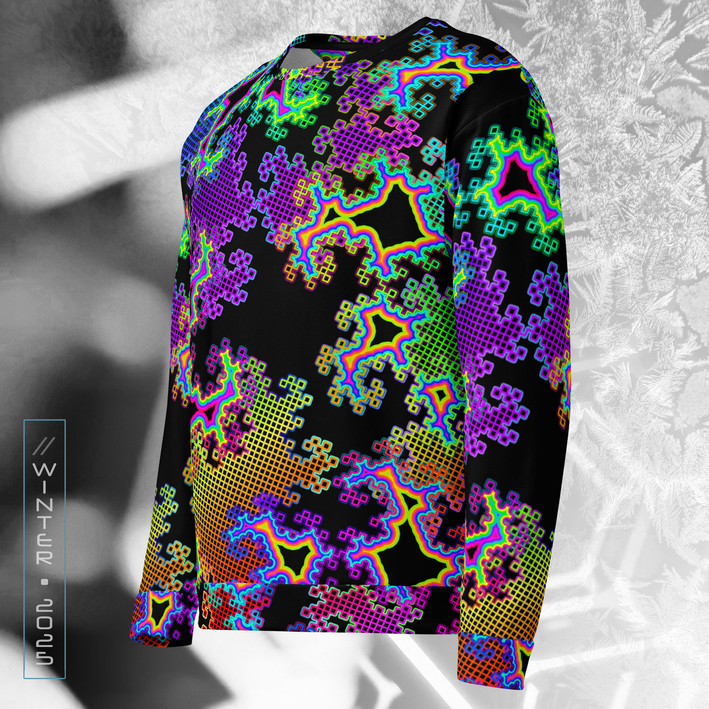 ❄️NEW! FRACTAL DREAM Psychedelic Street Style Sweater • Design by Samuel Farrand