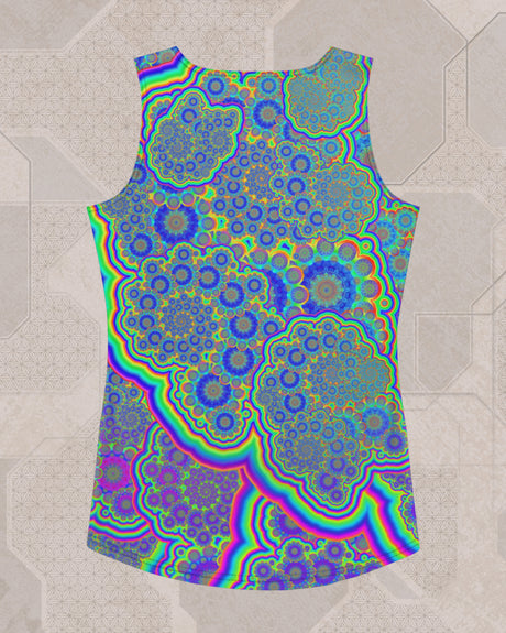 Neuroverse | Trippy UV/RGB Reactive Women's All-Over Festival Tank Top