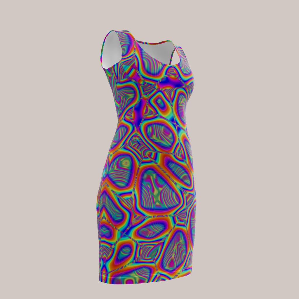 METAMORPHOSIS Psychedelic Street Style Body Con Dress • Design by Samuel Farrand