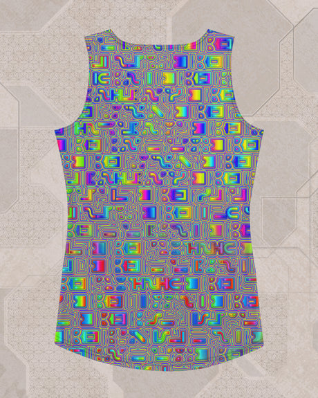 Psyliscious | Trippy UV/RGB Reactive Women's All-Over Festival Tank Top
