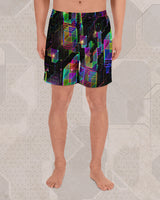 Question Everything | Trippy UV/RGB Reactive Men's All-Over Festival Shorts