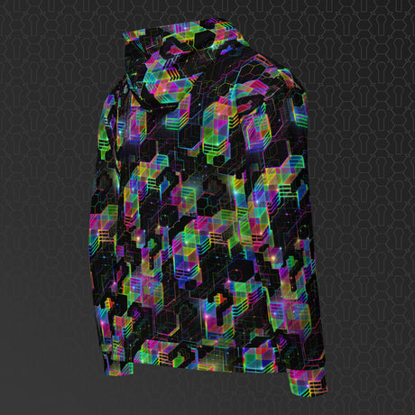 QUESTION EVERYTHING Psychedelic Street Style Zip Hoodie • Design by Samuel Farrand