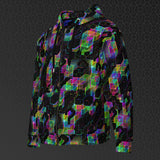 QUESTION EVERYTHING Psychedelic Street Style Zip Hoodie • Design by Samuel Farrand
