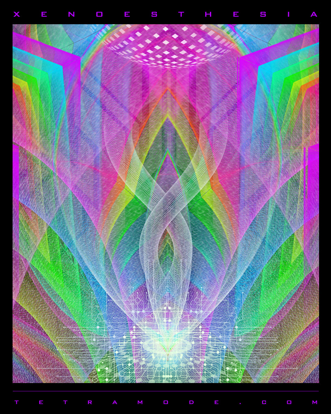 Xenoesthesia – Alien Perception Psytrance-Inspired Visionary Art