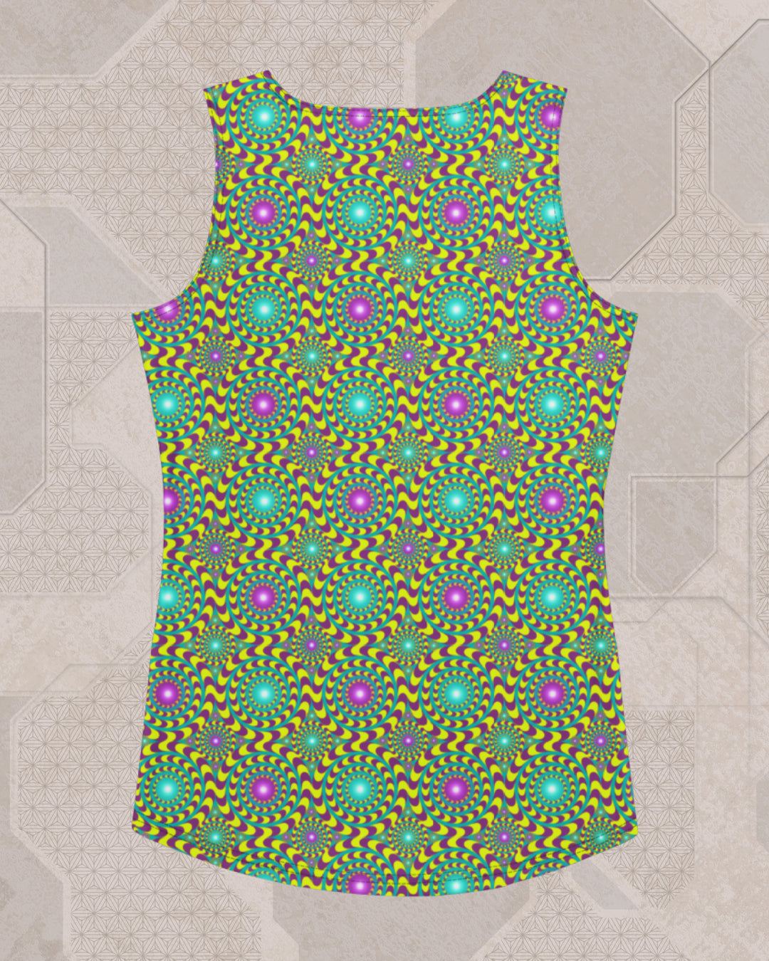 Trip Hazard | Trippy UV/RGB Reactive Women's All-Over Festival Tank Top
