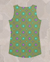 Trip Hazard | Trippy UV/RGB Reactive Women's All-Over Festival Tank Top