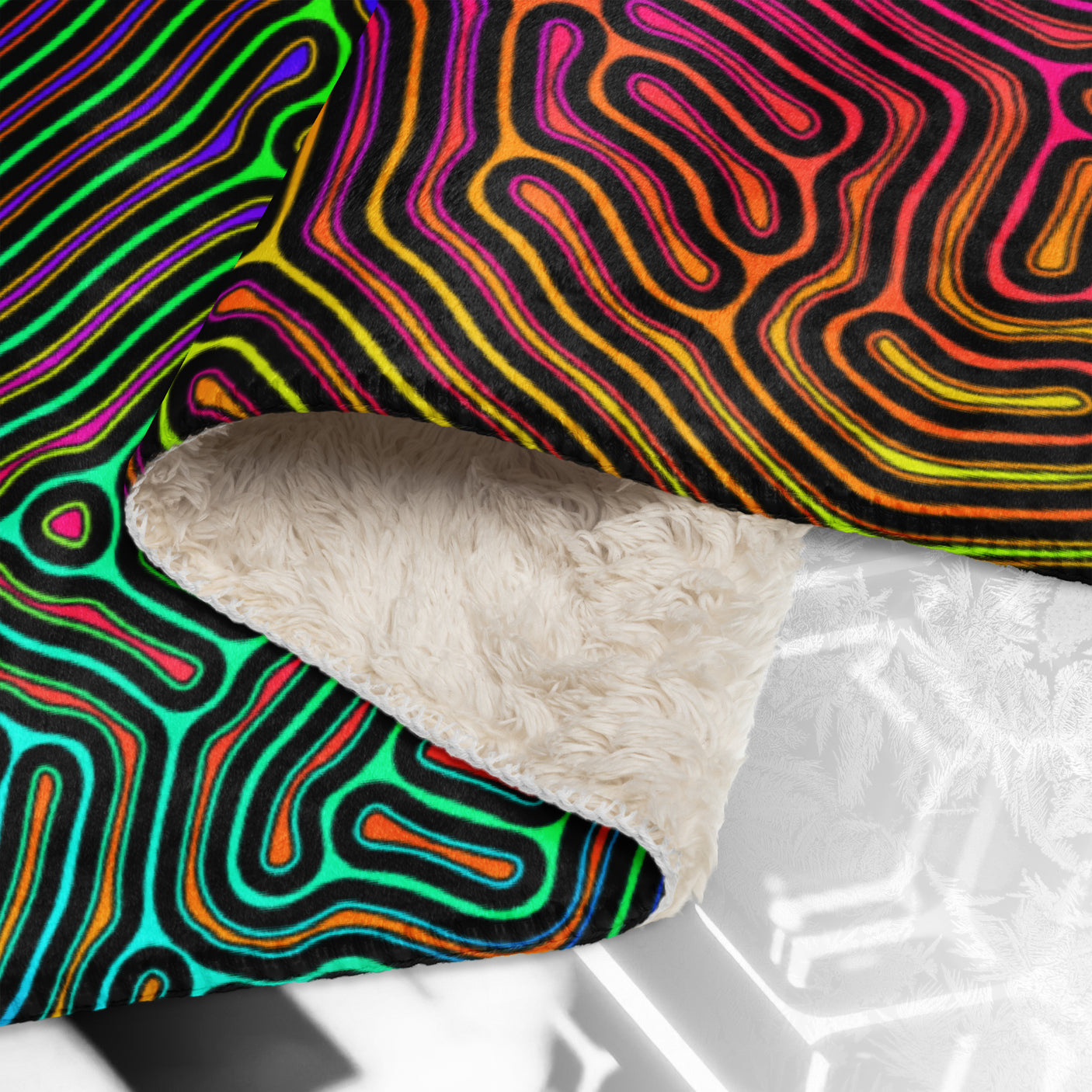 ❄️NEW! BIOLOGIC Psychedelic Sherpa Blanket • Design by Samuel Farrand