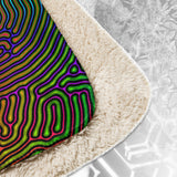 ❄️NEW! BIOLOGIC Psychedelic Sherpa Blanket • Design by Samuel Farrand