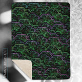 ❄️NEW! BIOSYNTHEBLISS Psychedelic Sherpa Blanket • Design by Samuel Farrand