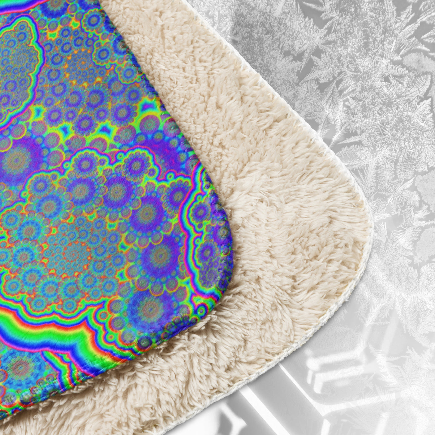 ❄️NEW! NEUROVERSE Psychedelic Sherpa Blanket • Design by Samuel Farrand