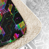 ❄️NEW! QUESTION EVERYTHING Psychedelic Sherpa Blanket • Design by Samuel Farrand